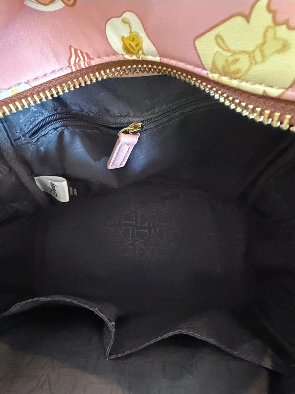 Danielle Nicole Pink Disney Logo Mini Backpack - Gold Accents - Picture 5 of 5